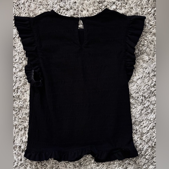 Express Black Ruffle Sleeve Blouse - Picture 2 of 4